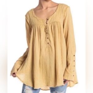 Free People "We The Free" Sand Dune Henley Top